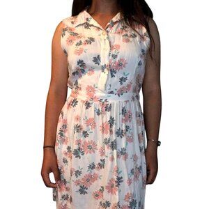 ONeill Women Sleeveless Floral Dress With Open Back & Collar sundress casual med